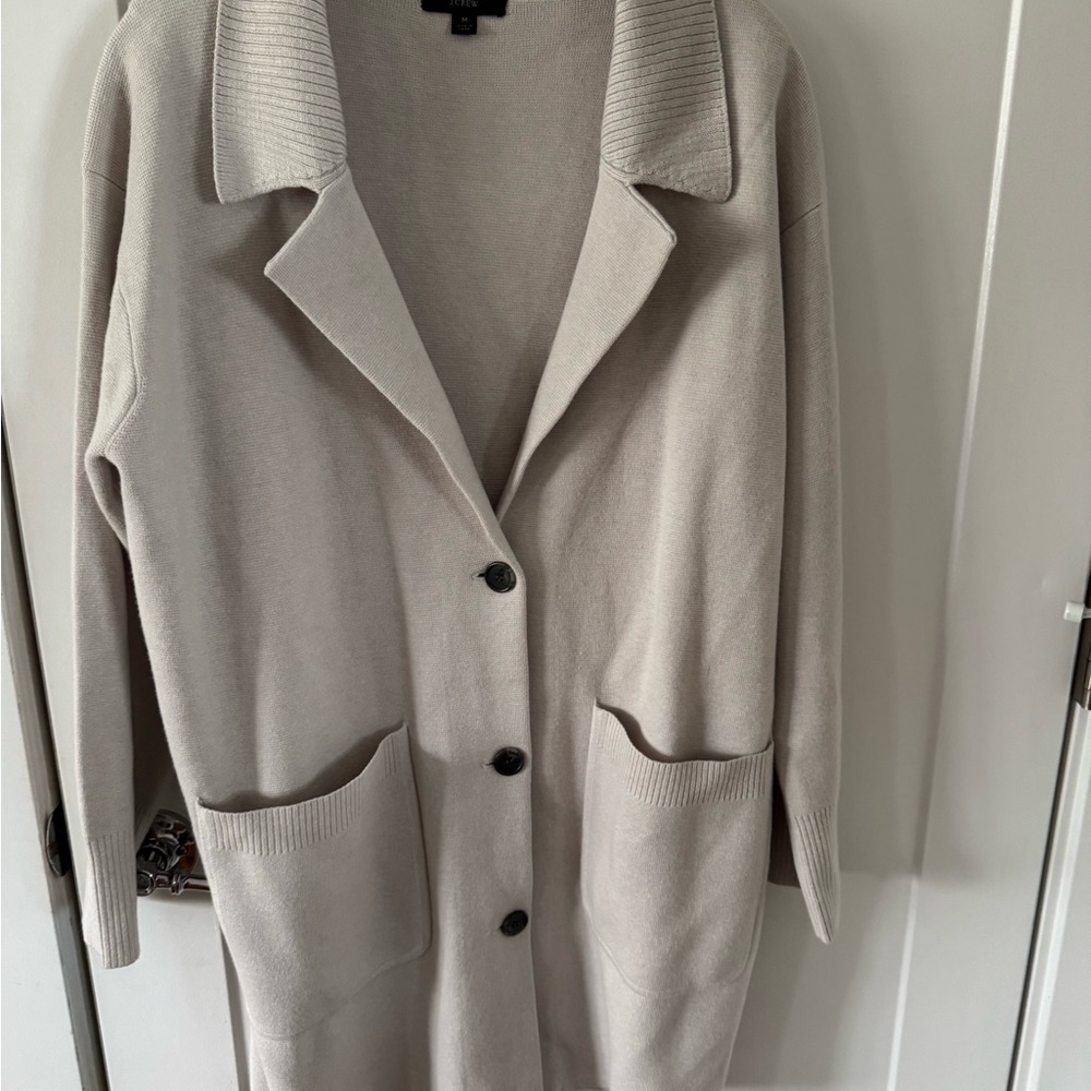 J. Crew Women's Light Tan Cardigan Sweater